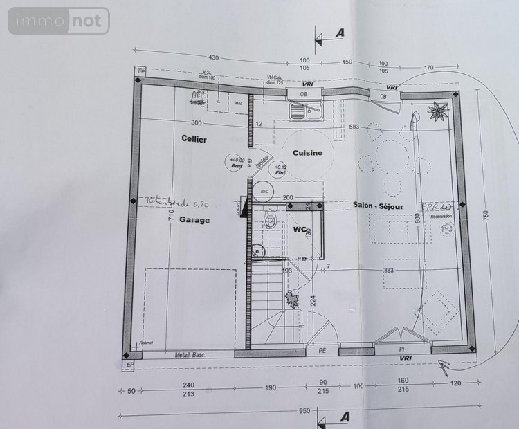 Maison a vendre Allaire 56350 Morbihan 74 m2 4 pièces 163400 euros