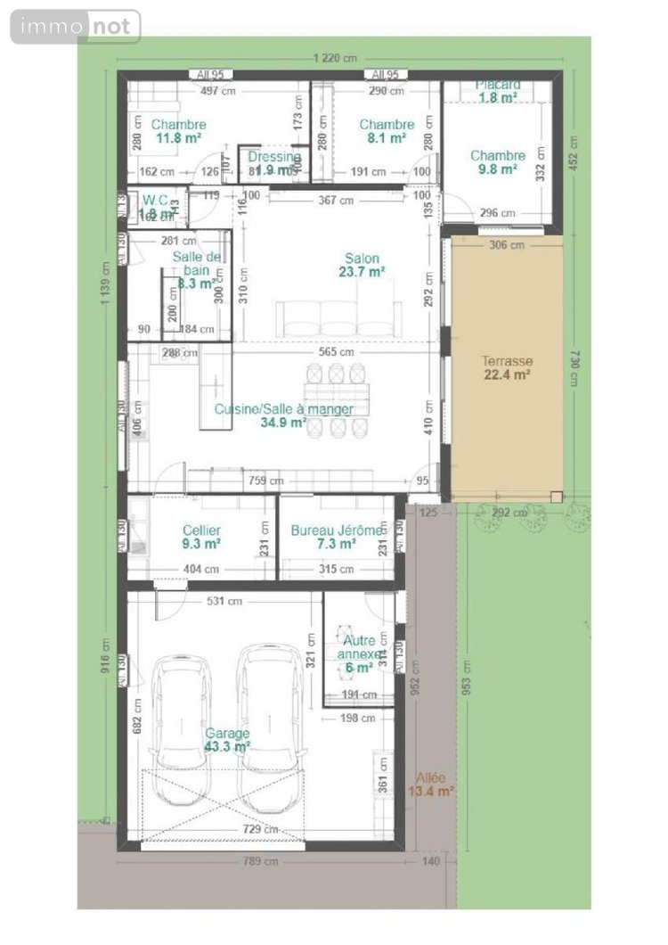 Maison a vendre Uriménil 88220 Vosges 115 m2 5 pièces 349000 euros