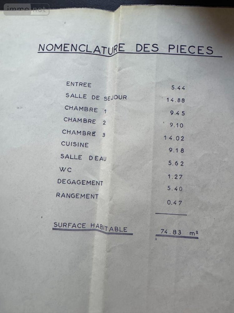 Maison a vendre Rosières-près-Troyes 10430 Aube 74 m2 3 pièces 159000 euros