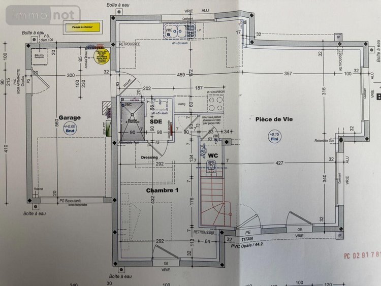 Maison a vendre Ploudalmézeau 29830 Finistère 101 m2 5 pièces 291050 euros