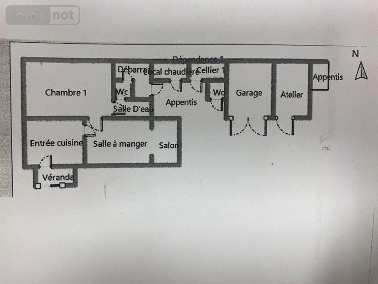 Maison a vendre Argy 36500 Indre 66 m2 2 pièces 48900 euros