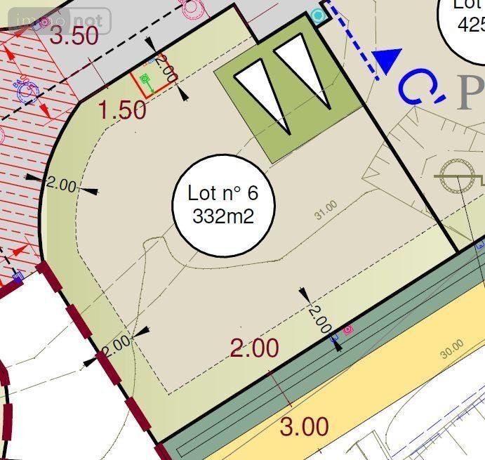 Terrain a batir a vendre Saint-Erblon 35230 Ille-et-Vilaine 473 m2  115890 euros