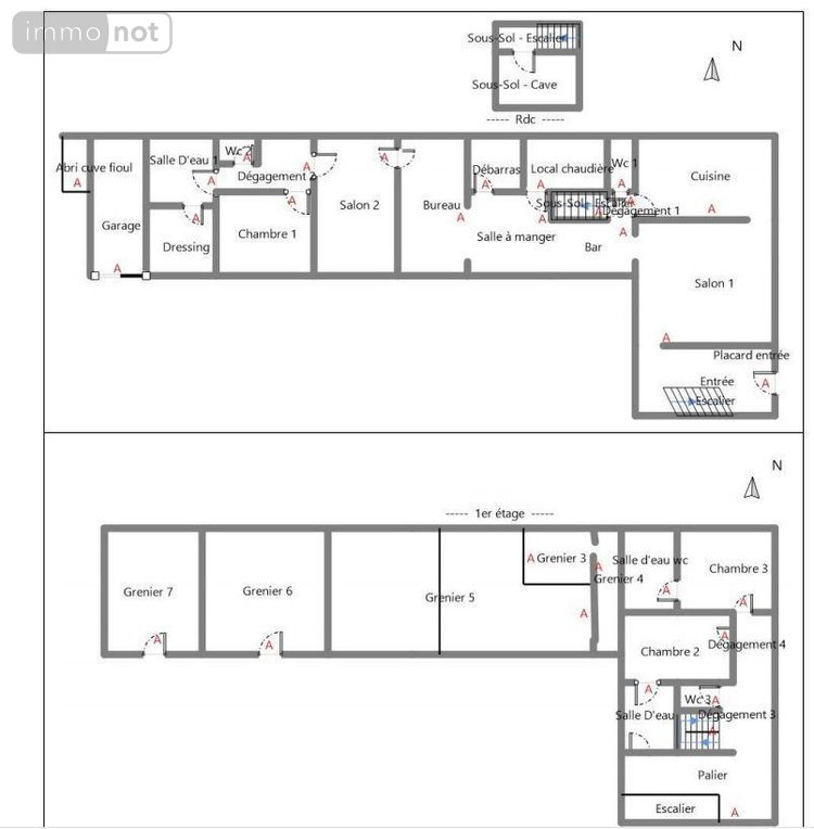Maison a vendre Luçay-le-Mâle 36360 Indre 263 m2 10 pièces 209500 euros