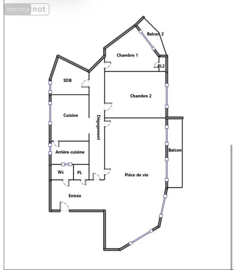 Appartement a vendre Brest 29200 Finistère 96 m2 5 pièces 229450 euros