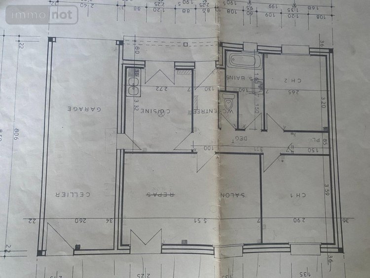Maison a vendre Buzançais 36500 Indre 61 m2  107200 euros