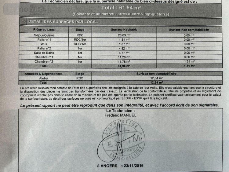 Location maison Chaudefonds-sur-Layon 49290 Maine-et-Loire 62 m2 3 pièces 615 euros