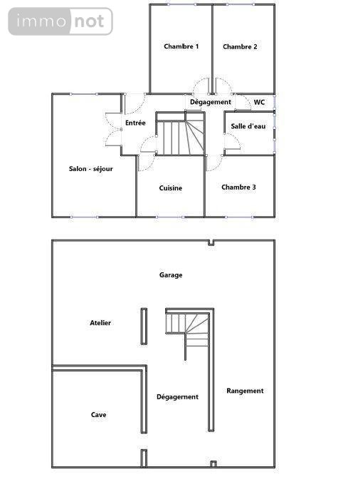 Maison a vendre La Bazoge 72650 Sarthe 75 m2  189000 euros