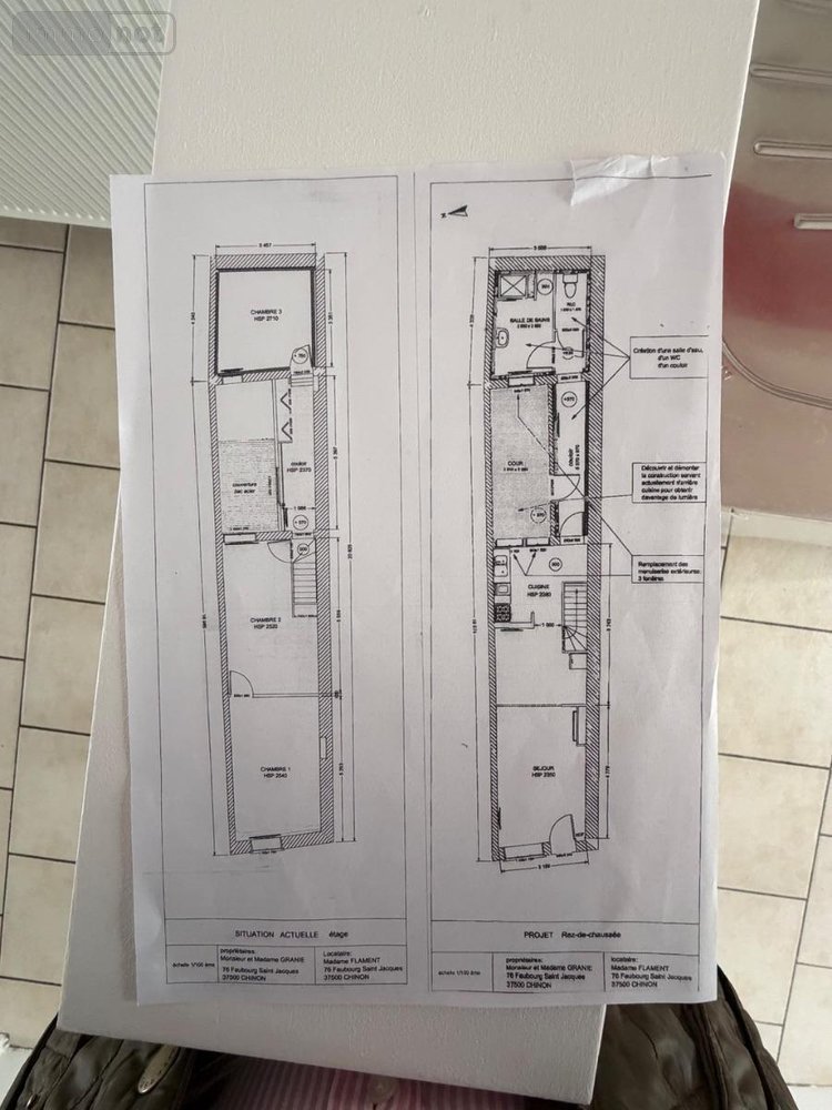 Maison a vendre Chinon 37500 Indre-et-Loire 91 m2 6 pièces 117900 euros