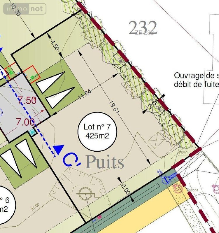 Terrain a batir a vendre Saint-Erblon 35230 Ille-et-Vilaine 473 m2  105600 euros