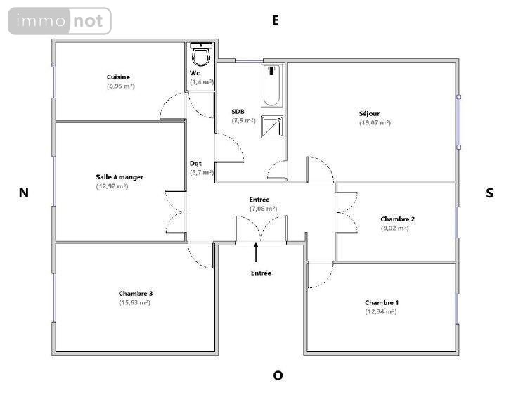 Appartement a vendre Marseille 6e Arrondissement 13006 Bouches-du-Rhône 98 m2 5 pièces 297825 euros