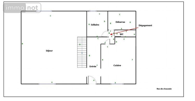 Maison a vendre Moulins-sur-Céphons 36110 Indre 106 m2 6 pièces 78475 euros
