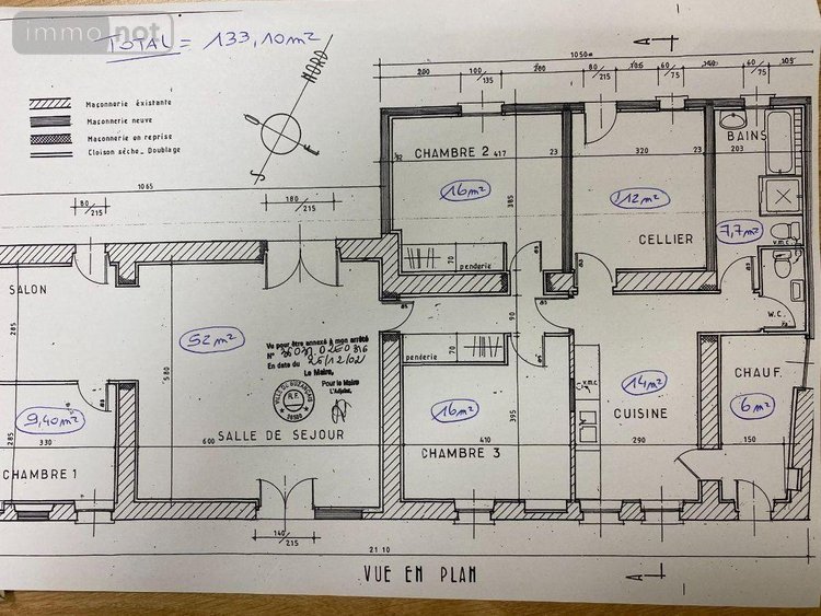 Maison a vendre Buzançais 36500 Indre 133 m2 5 pièces 207900 euros