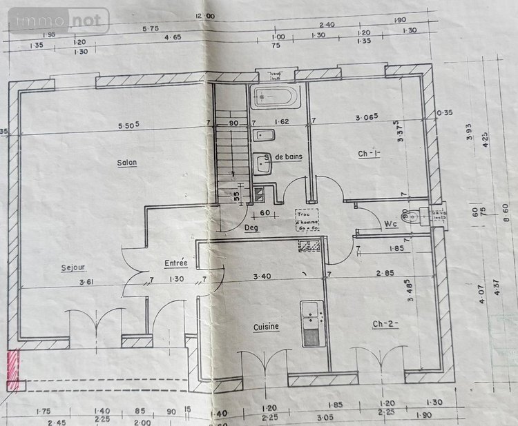Maison a vendre Rivière 37500 Indre-et-Loire 90 m2 5 pièces 149600 euros