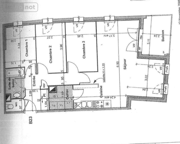 Location appartement Pacé 35740 Ille-et-Vilaine 77 m2 4 pièces 921 euros