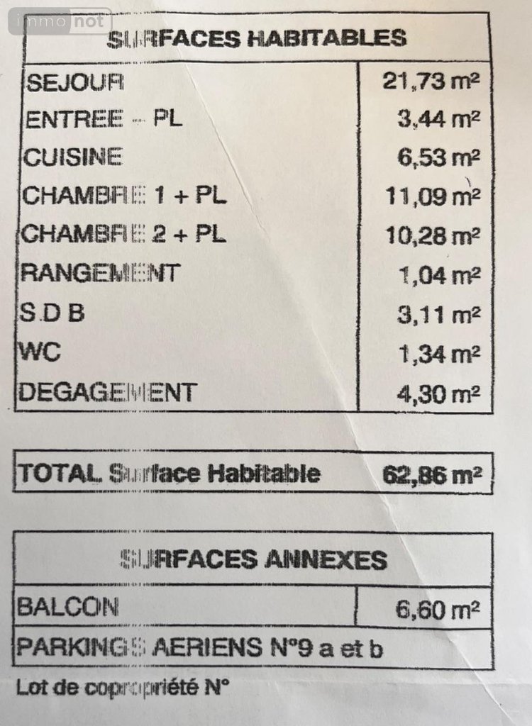 Appartement a vendre Fismes 51170 Marne 62 m2 3 pièces 90000 euros