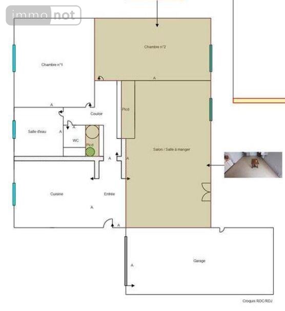 Maison a vendre Écueillé 36240 Indre 77 m2 4 pièces 80625 euros