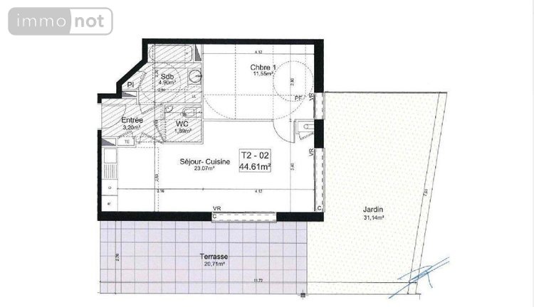Appartement a vendre Rennes 35000 Ille-et-Vilaine 44 m2 2 pièces 230560 euros